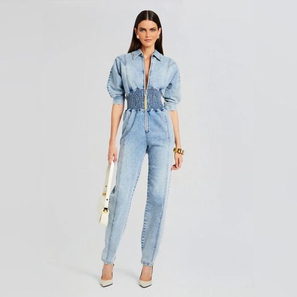 Retrofete Ellis Jumpsuit in Este size Large NWT